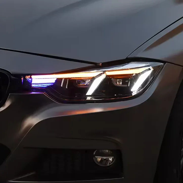 f30 3 series with aftermarket drl headlights