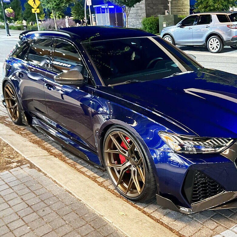 Euro Auto Style V1 Carbon Fiber Side Skirts - Audi RS6/RS7.