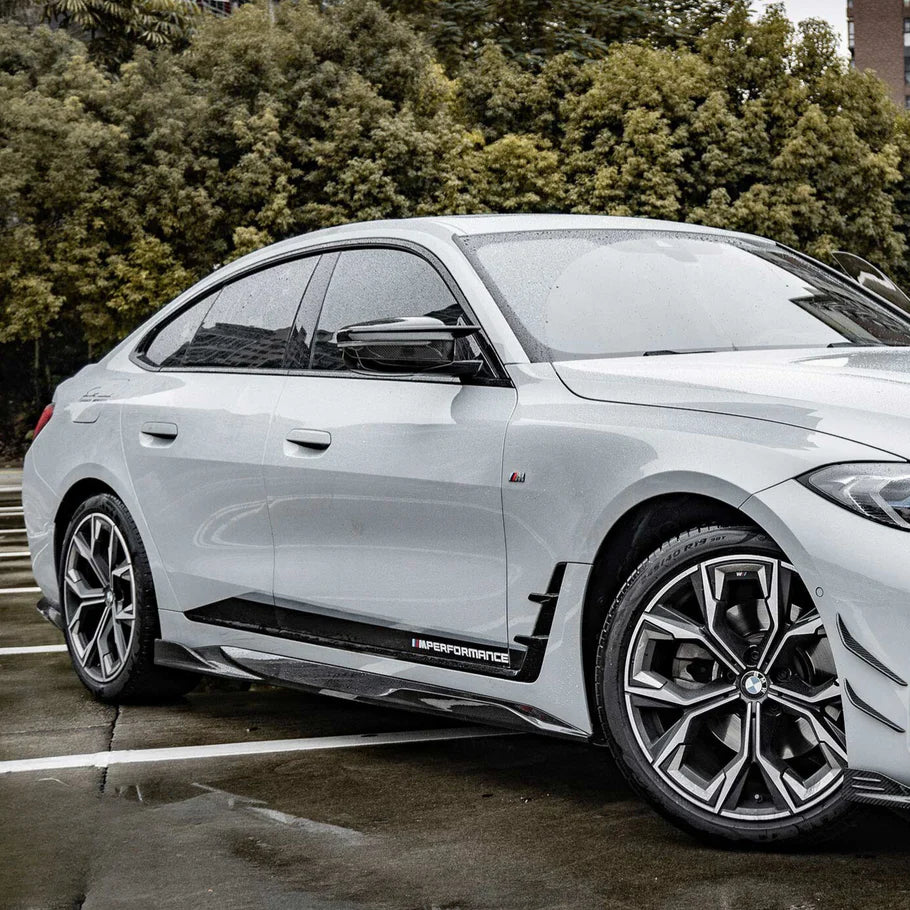 SQ Style Carbon Fiber Side Skirts - G26 4 Series Gran Coupe.