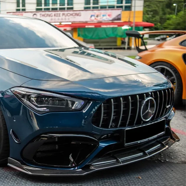 Euro Auto Style Carbon Fiber Front Lip - C118 CLA 45 AMG (Pre-LCI).