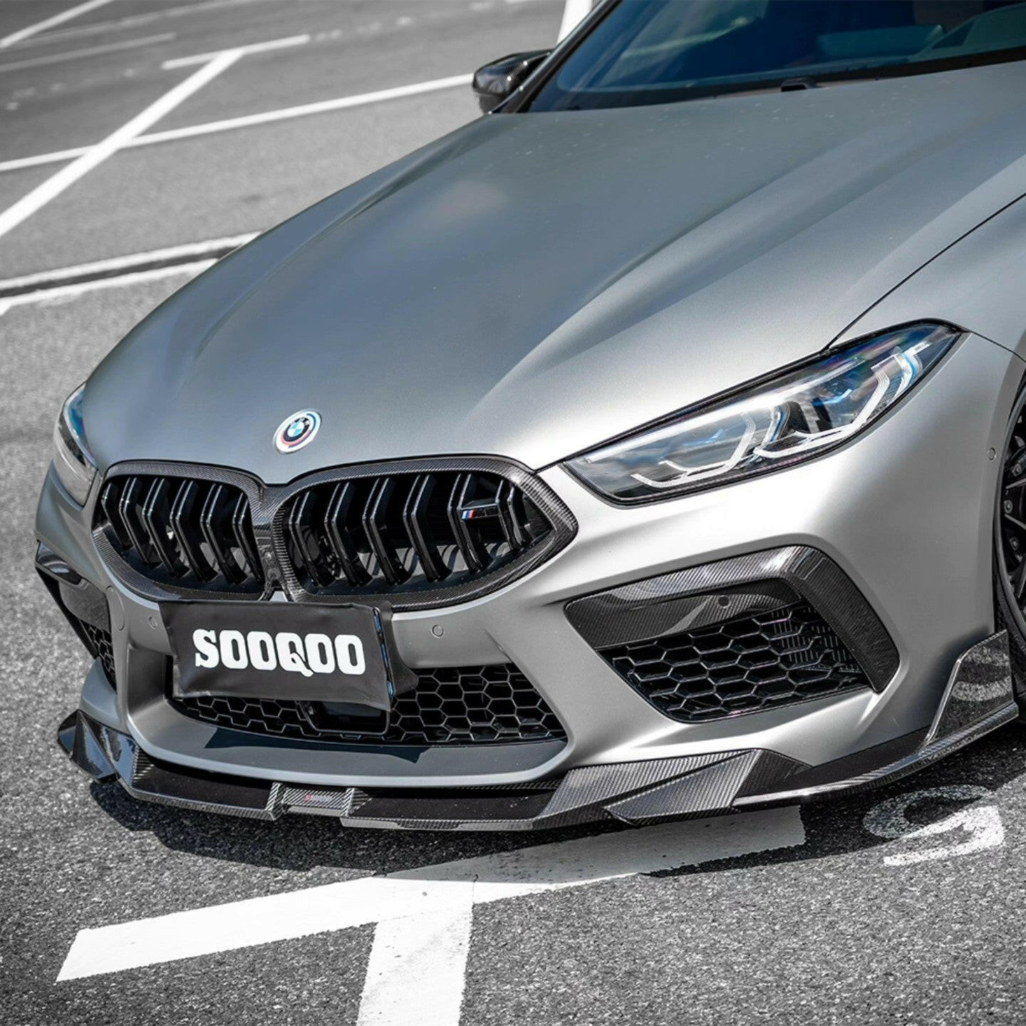 SQ Style Carbon Fiber Front Lip - F91/F92/F93 M8.