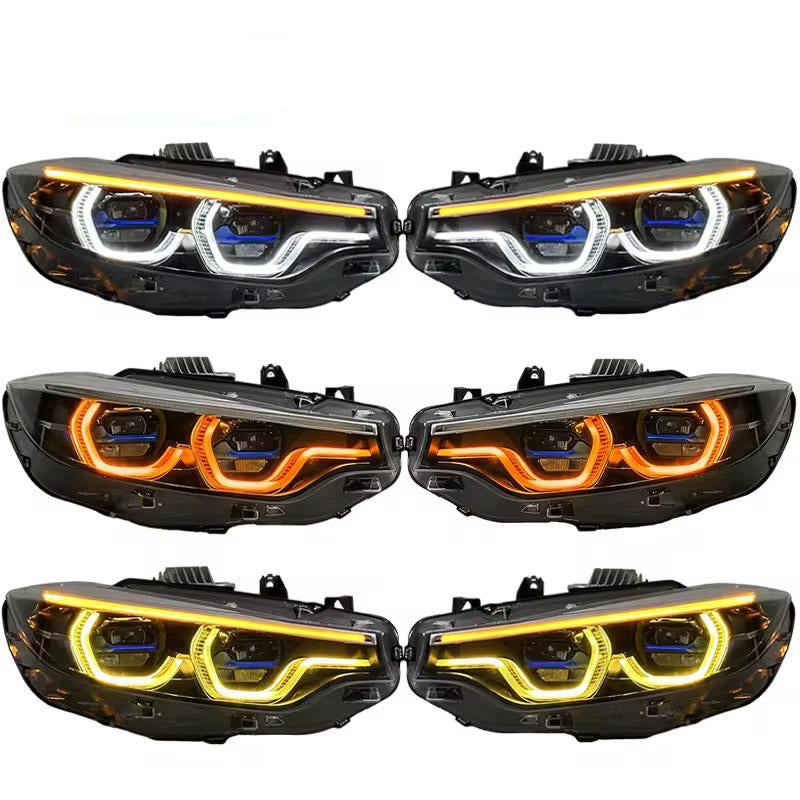 Tricolor LCI Style LED Headlights - BMW F80 M3, F82/F83 M4 & F32/F33/F36 4 SERIES
