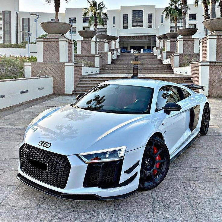 Competition Style Carbon Fiber Front Lip - Audi R8 (2016-2018).