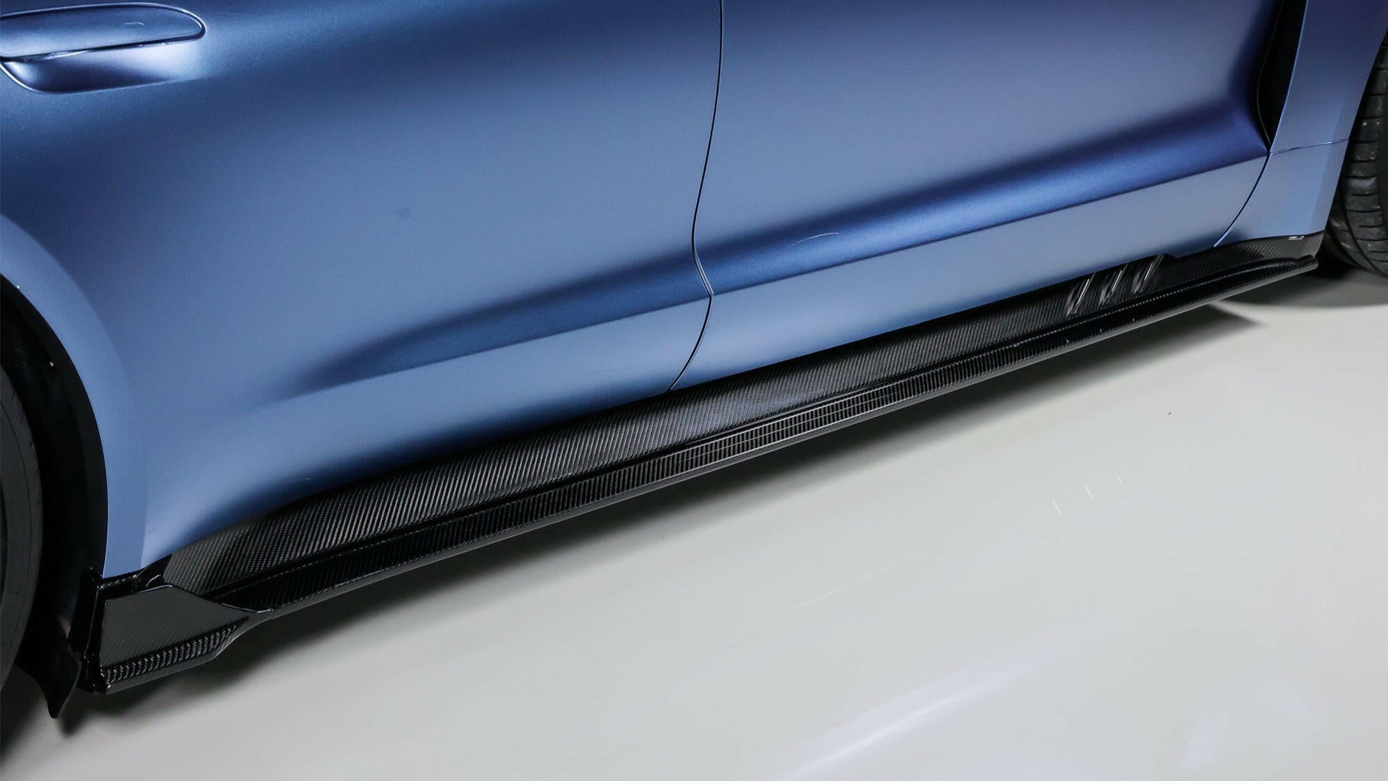 Paktechz Carbon Fiber Side Skirts - Porsche Taycan.