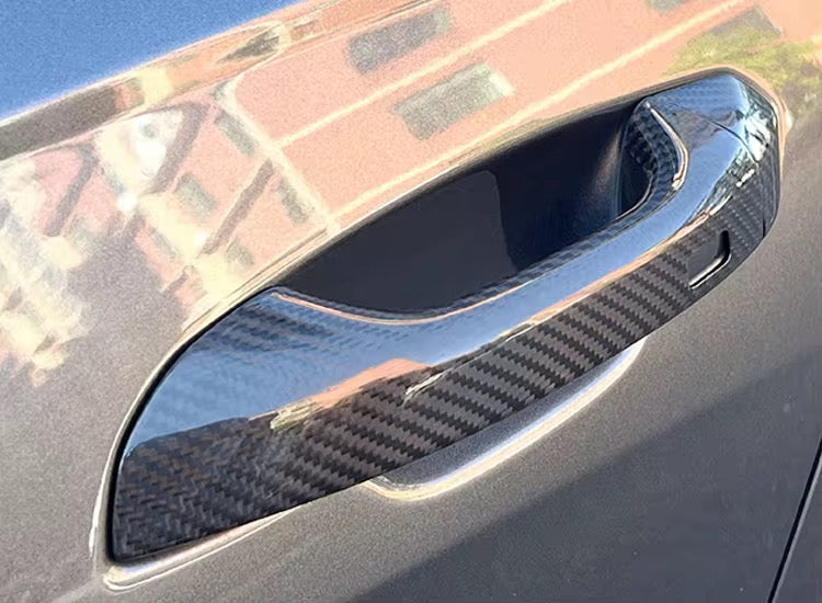 Carbon Fiber Door Handle Covers - Audi RSQ8/RS6 C8