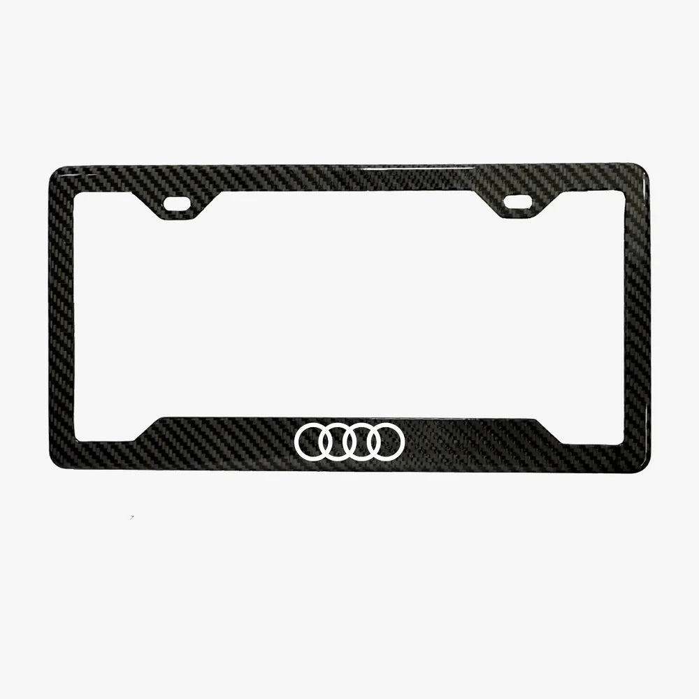 Audi Carbon Fiber License Plate Frame