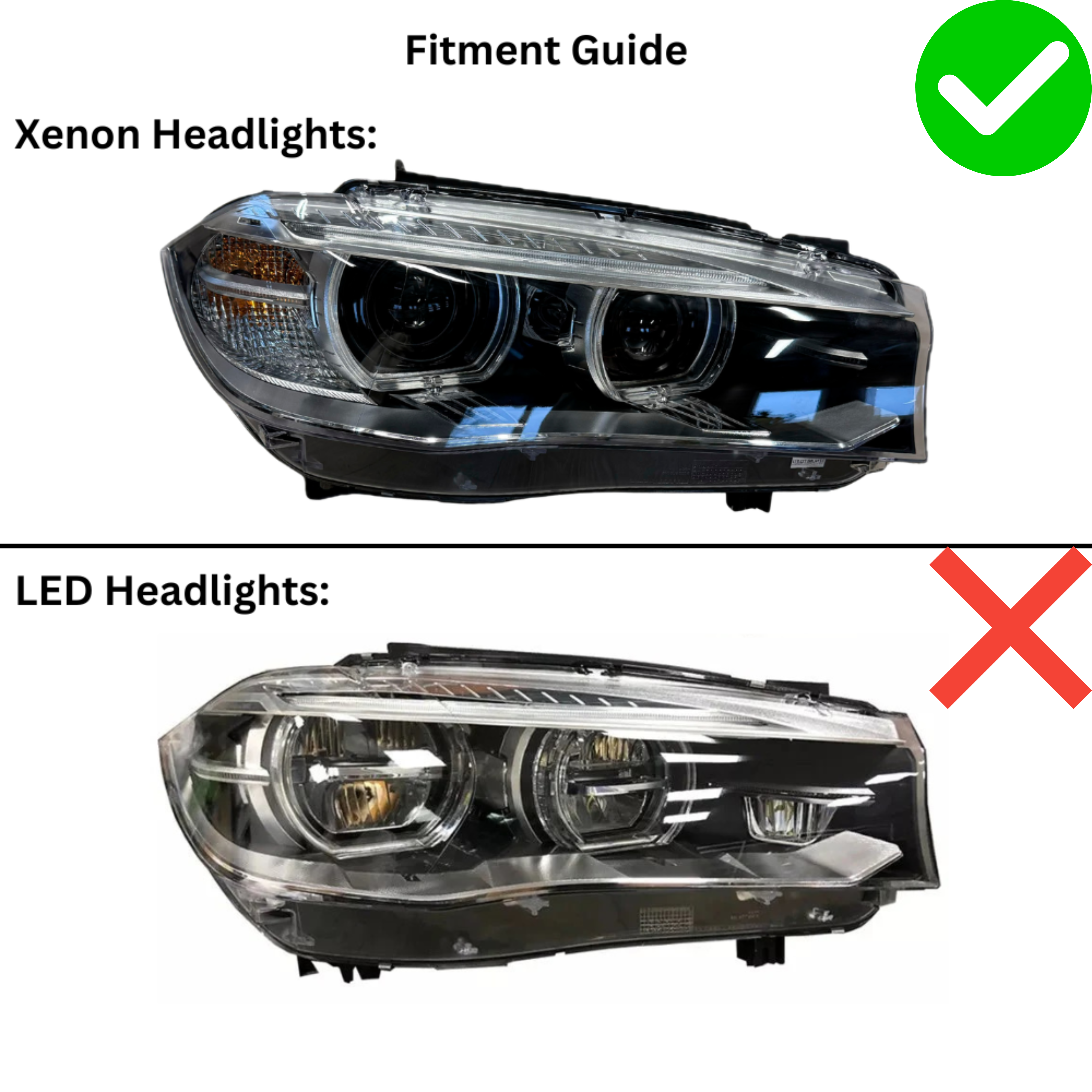 Dual-Color LCI Style Headlights - BMW F15 X5 | X5M (2014-2018)