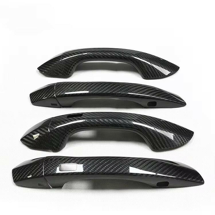 Carbon Fiber Door Handle Covers - Audi RSQ8/RS6 C8.