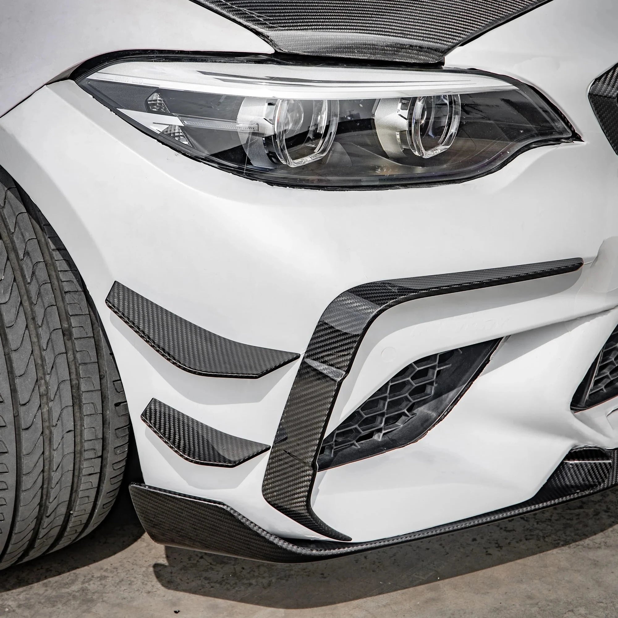 SQ Style Carbon Fiber Canards - F87 M2.