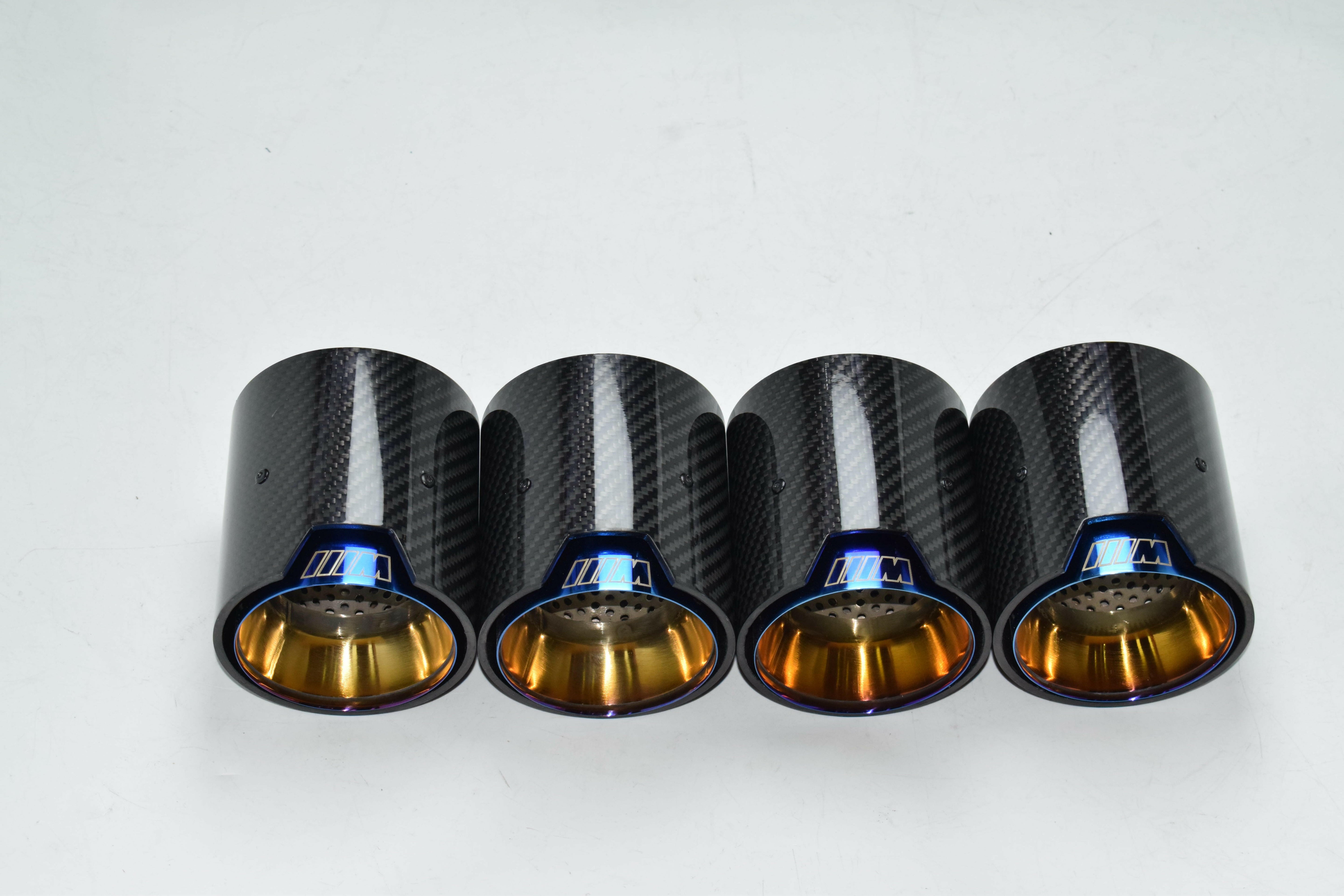 MP Style Carbon Fiber Quad Exhaust Tips - F80 M3 | F82 M4 | F87 M2.