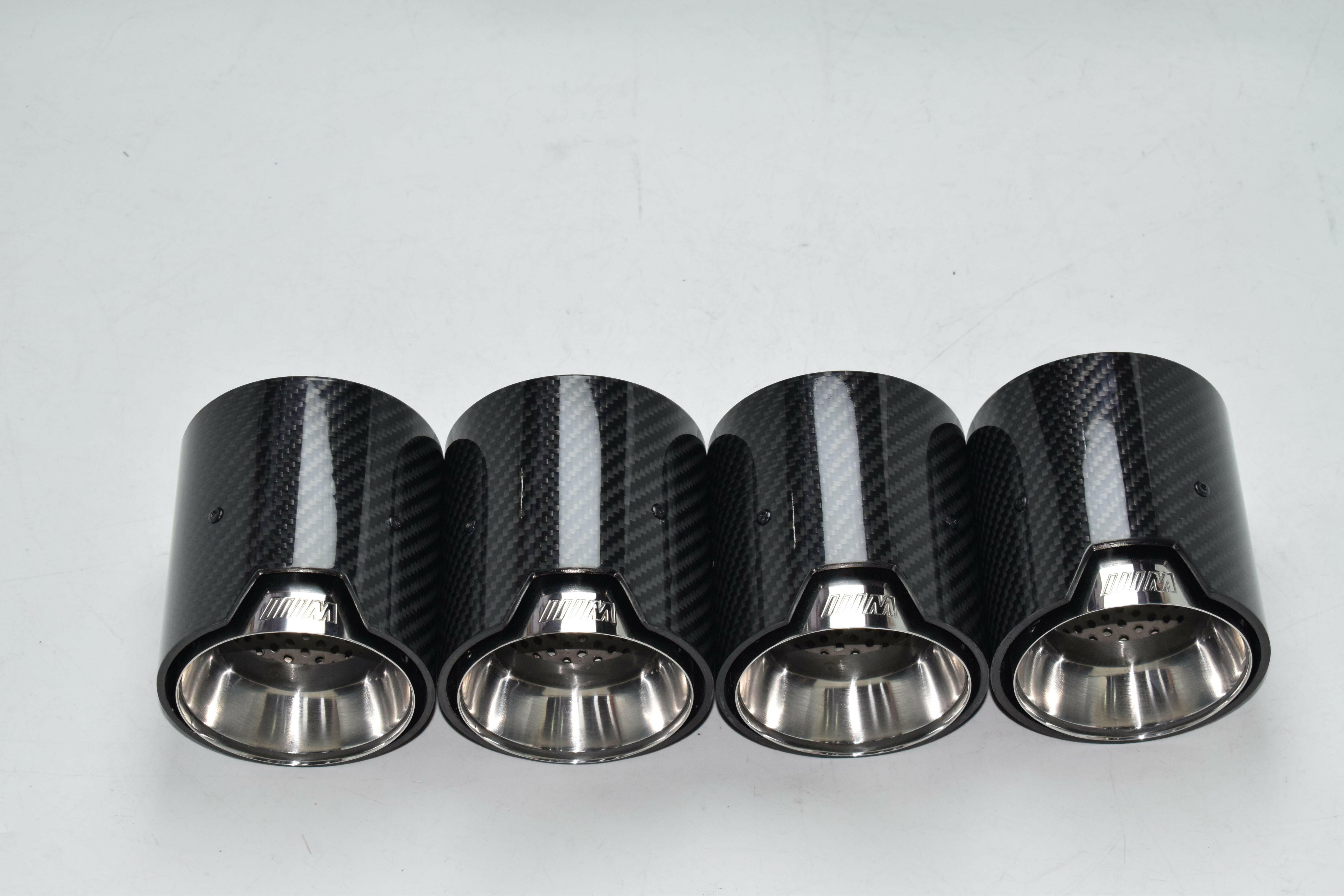 MP Style Carbon Fiber Quad Exhaust Tips - F80 M3 | F82 M4 | F87 M2.