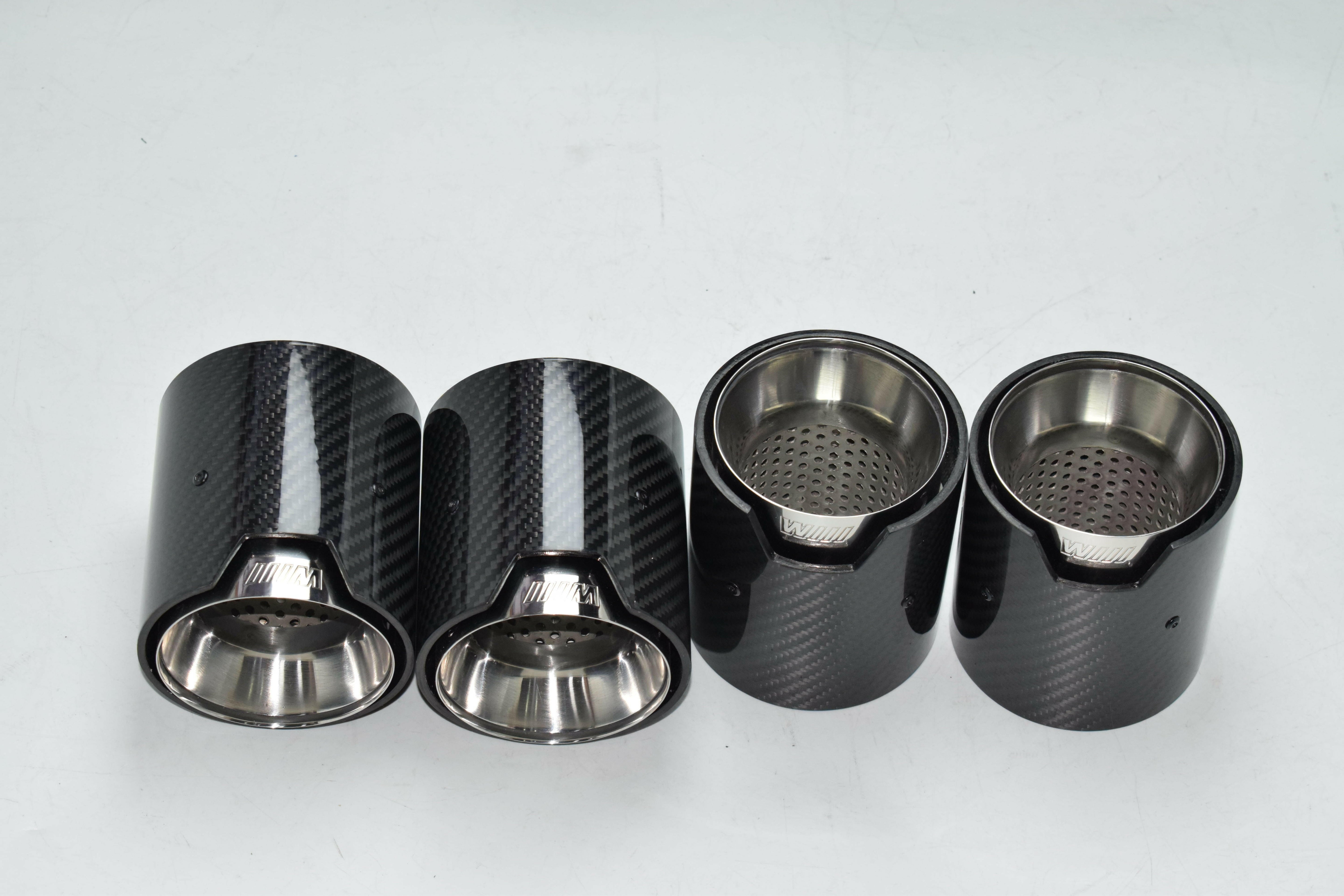 MP Style Carbon Fiber Quad Exhaust Tips - F80 M3 | F82 M4 | F87 M2.