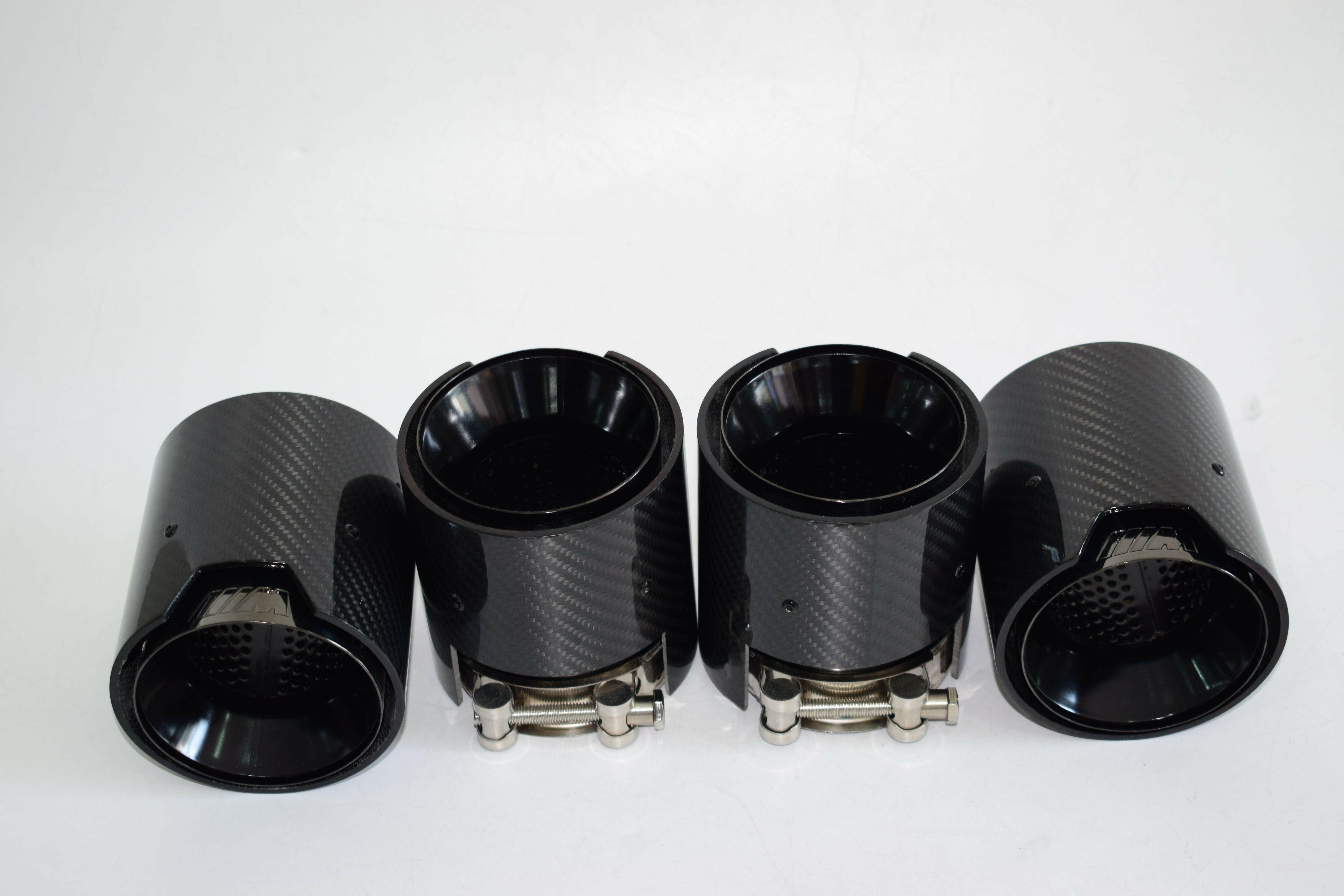 MP Style Carbon Fiber Quad Exhaust Tips - G80 M3 | G82 M4 | G87 M2.