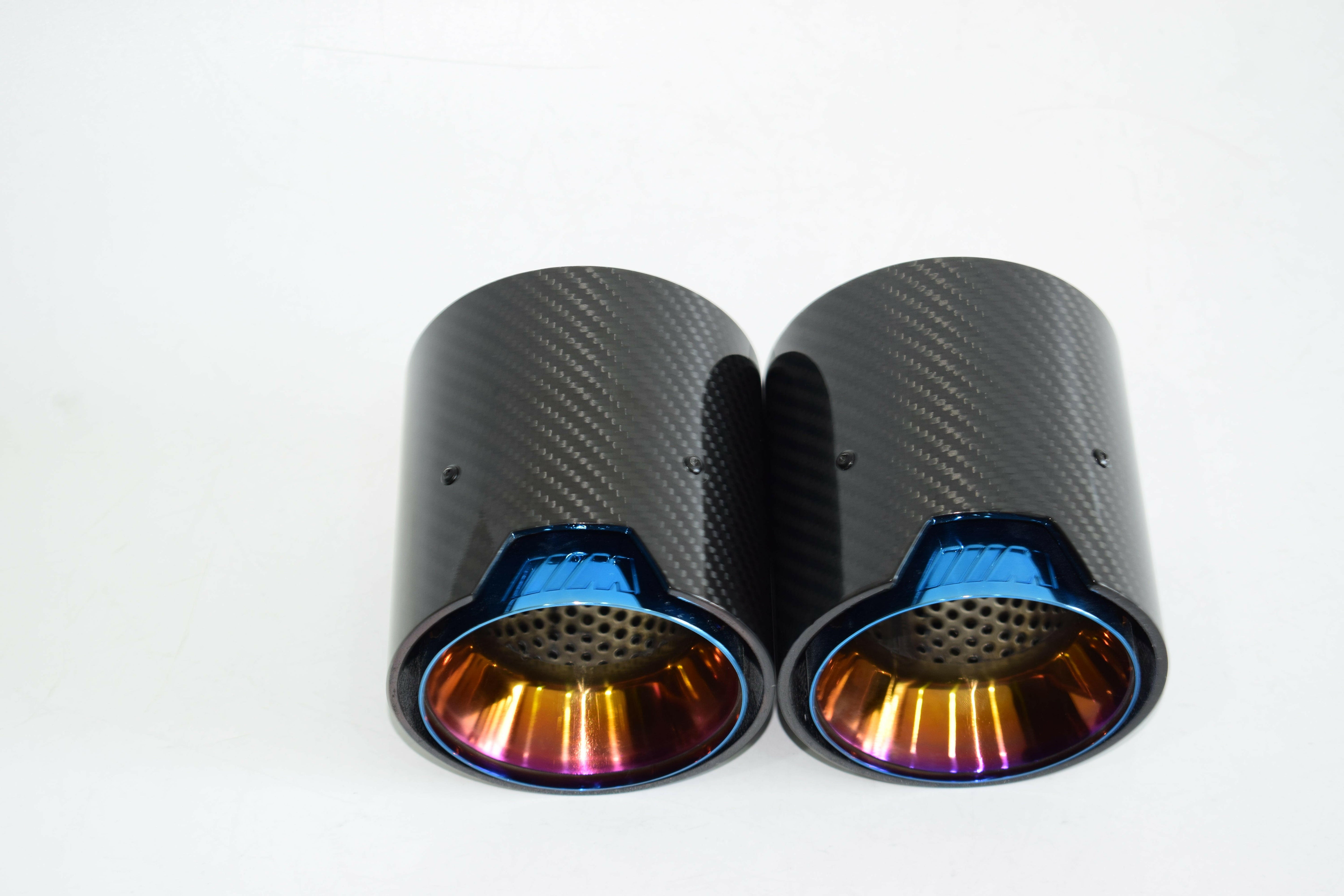 MP Style Carbon Fiber Quad Exhaust Tips - G80 M3 | G82 M4 | G87 M2.