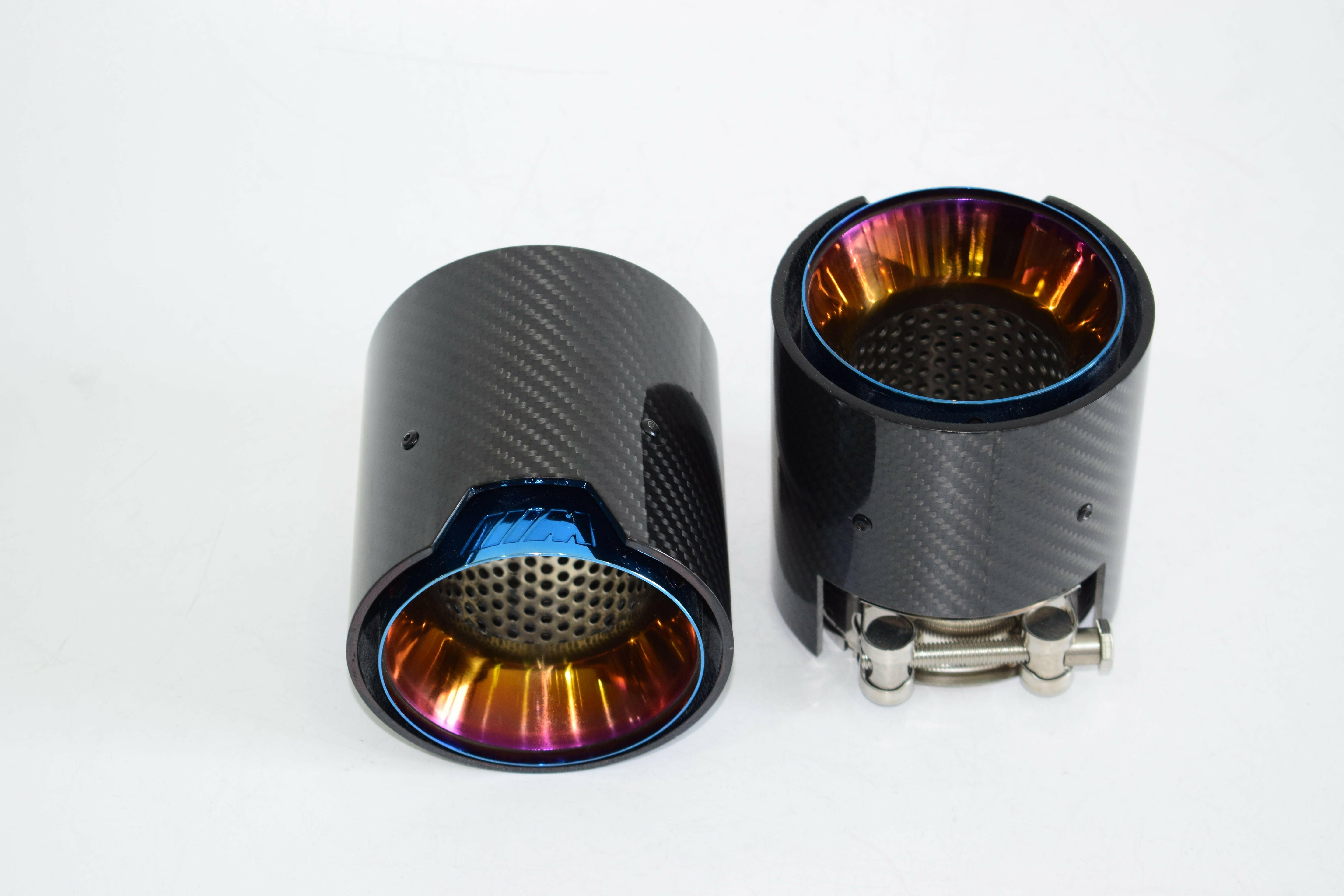 MP Style Carbon Fiber Quad Exhaust Tips - G80 M3 | G82 M4 | G87 M2.