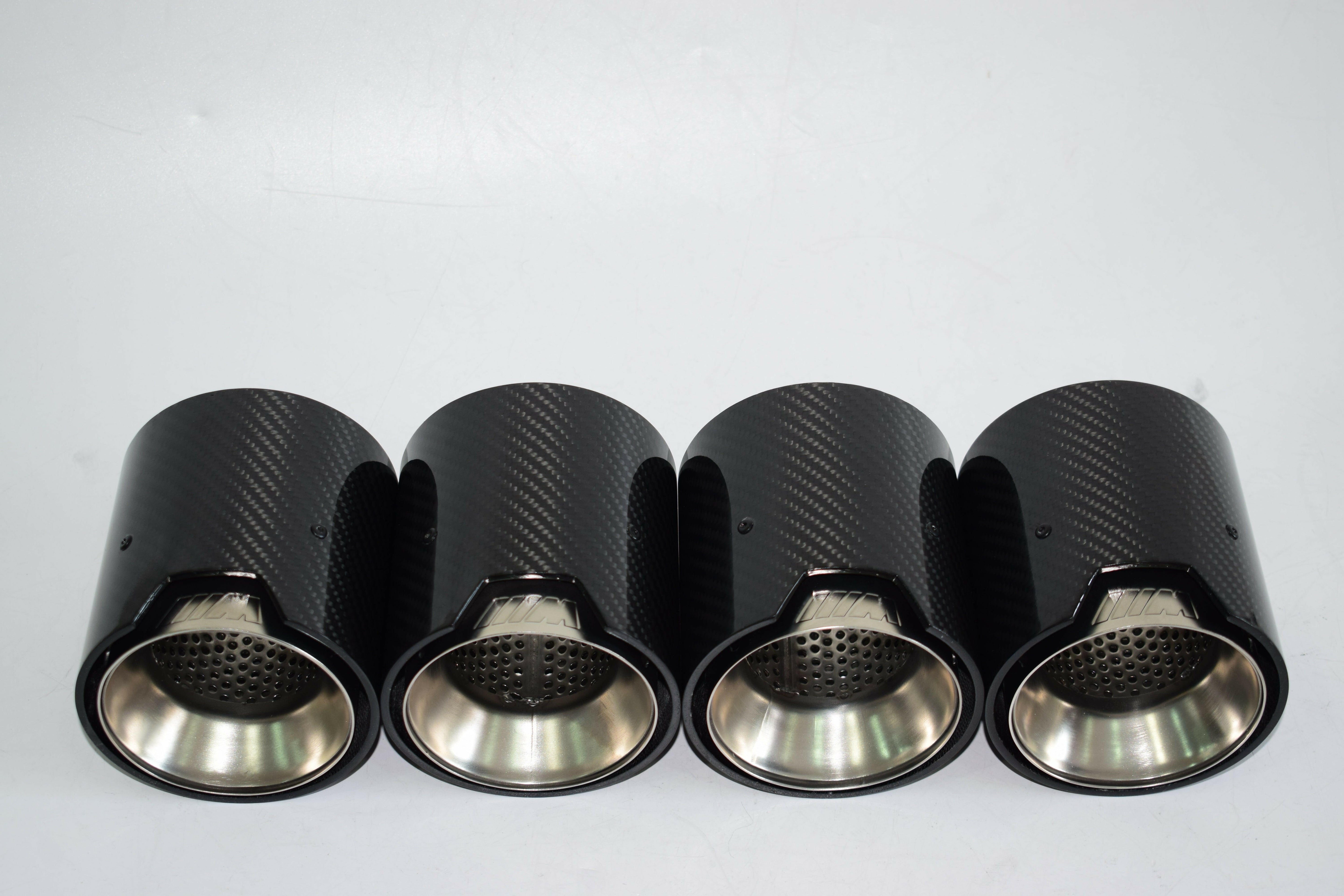 MP Style Carbon Fiber Quad Exhaust Tips - G80 M3 | G82 M4 | G87 M2.
