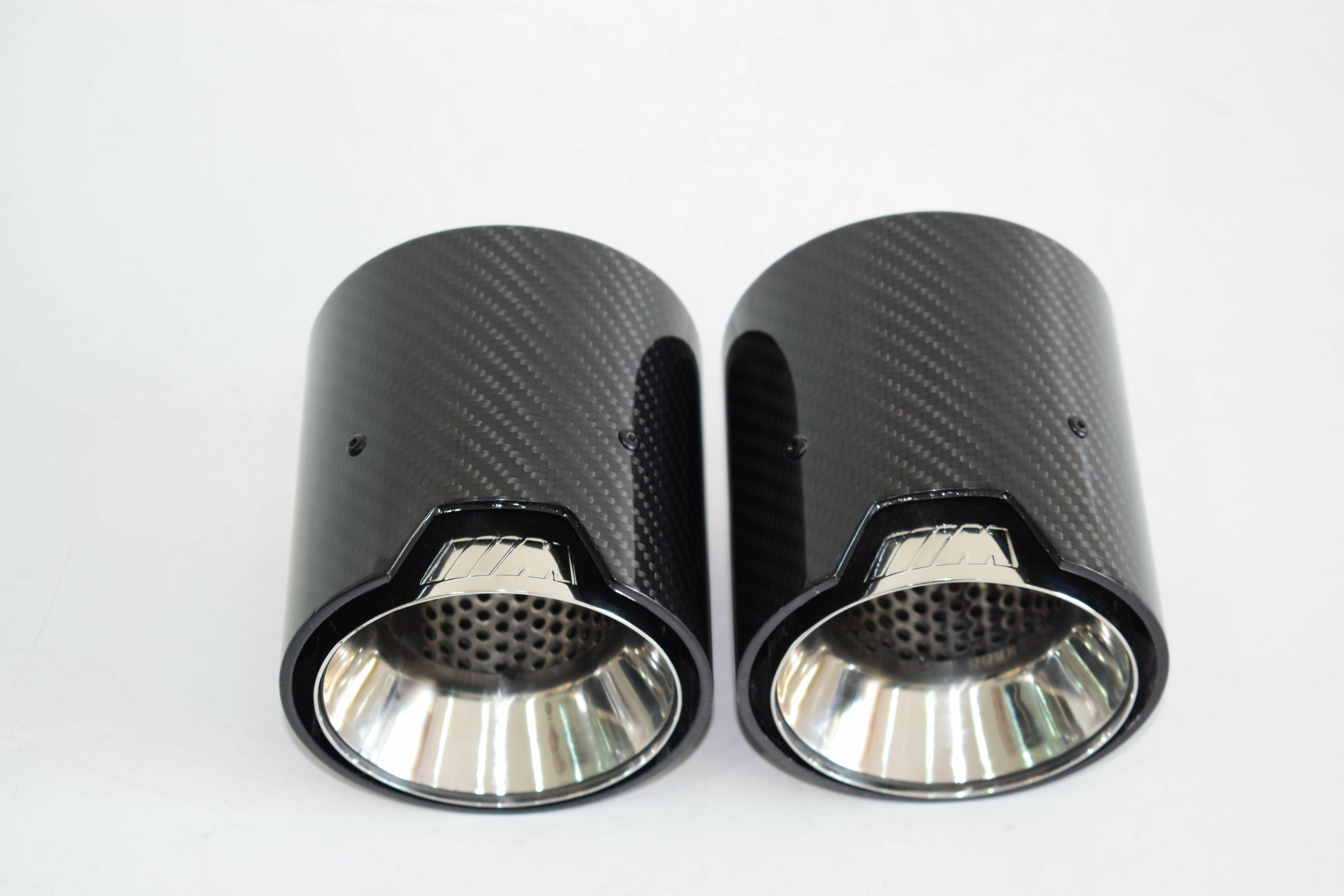 MP Style Carbon Fiber Quad Exhaust Tips - G80 M3 | G82 M4 | G87 M2.