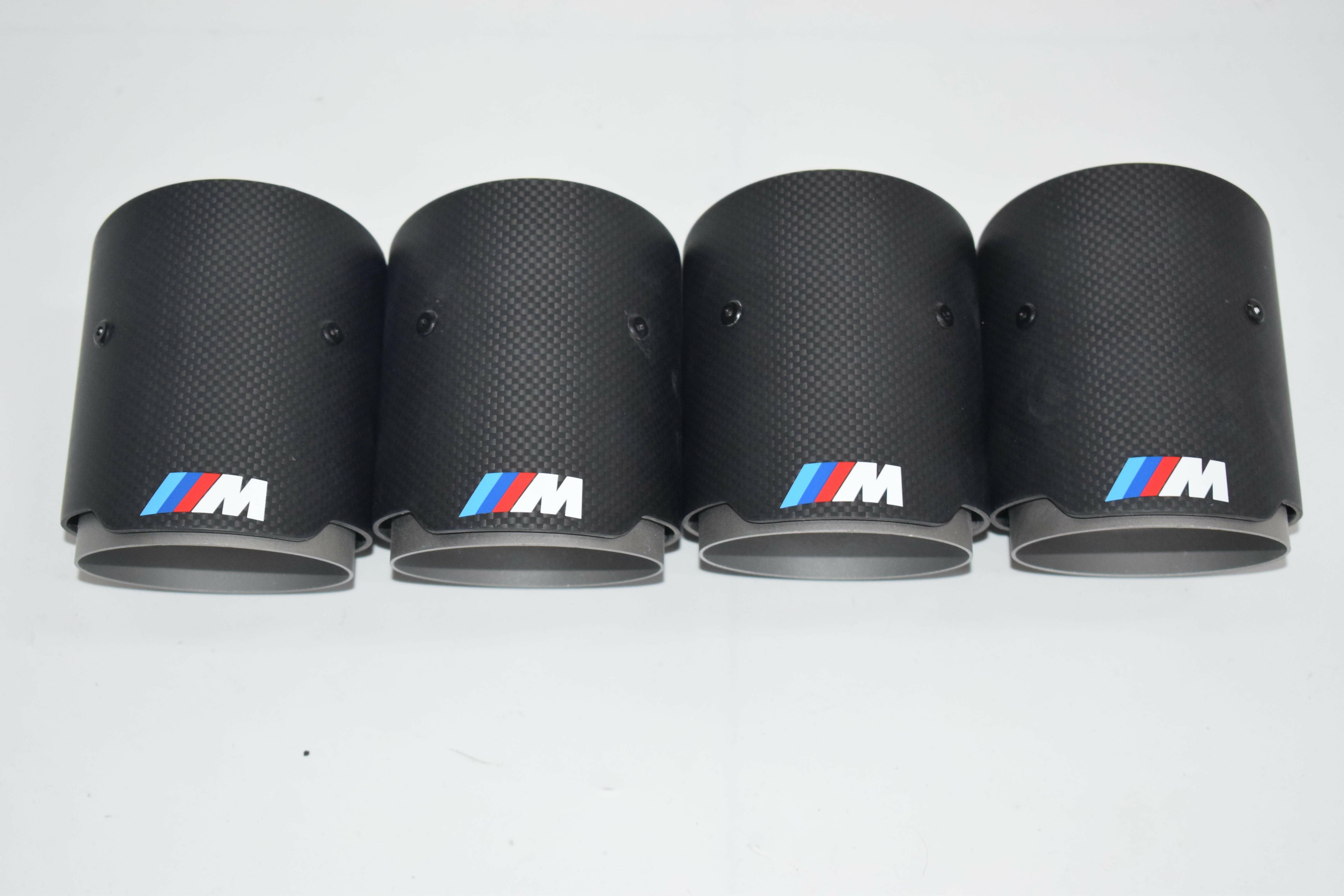 MP Style Carbon Fiber Quad Exhaust Tips - F80 M3 | F82 M4 | F87 M2.