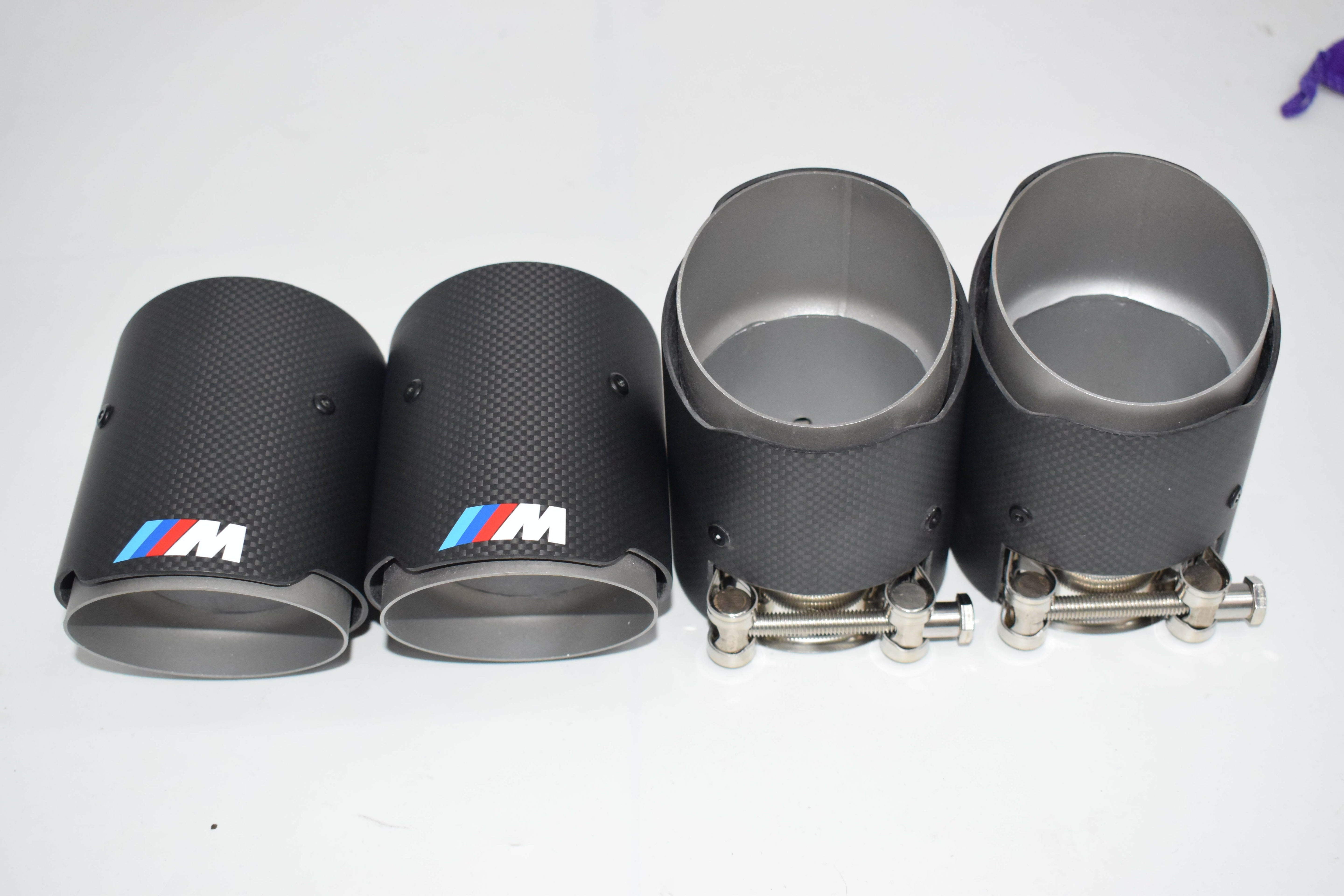 MP Style Carbon Fiber Quad Exhaust Tips - F80 M3 | F82 M4 | F87 M2.