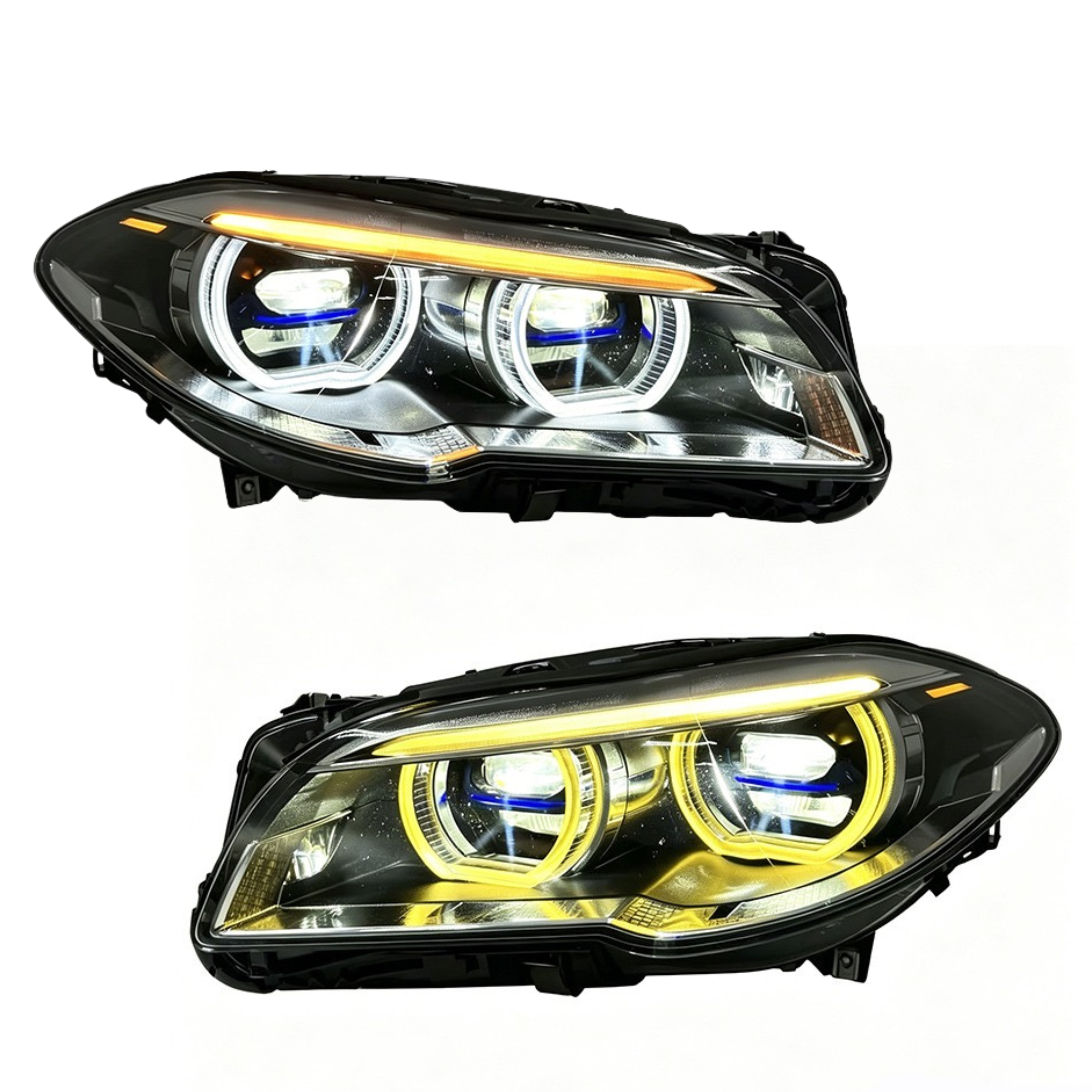 Dual-Color LCI V2 Style LED Headlights - BMW F10 5 Series & M5