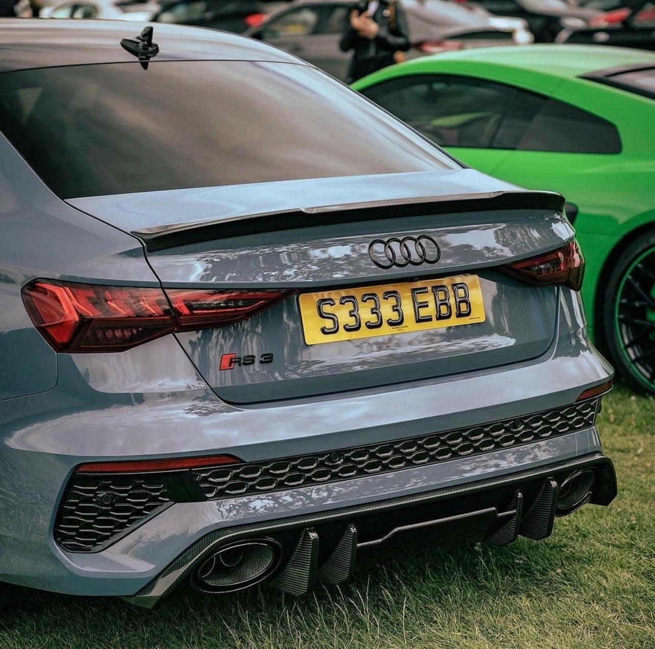 Euro Auto Style V1 Carbon Fiber Rear Diffuser - Audi RS3 (2022-2025).
