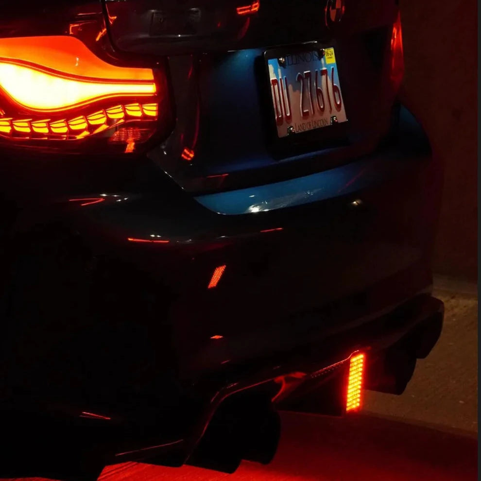 1 Piece Carbon Fiber LED Diffuser And Splitter - F87 M2.