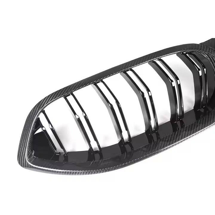 Carbon Fiber Double Slat Front Grill - F91/F92/F93 M8.