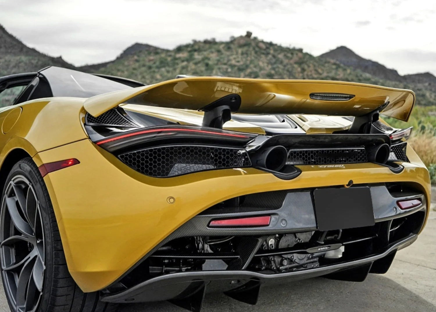 OEM Style Carbon Fiber Rear Diffuser - McLaren 720s.