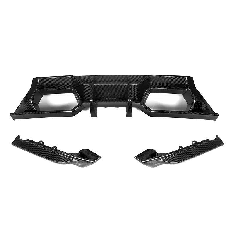 SQ Style 2 In 1 Carbon Fiber Diffuser And Splitters - G87 M2.