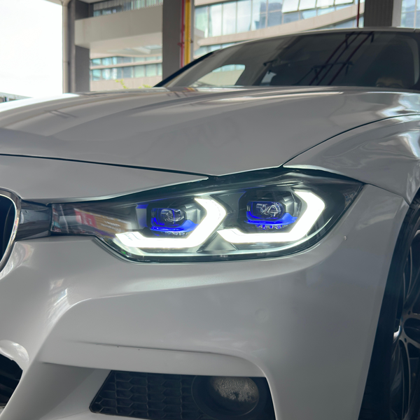 Switchback Dual-Color M Style Headlights – BMW F30 3 Series.