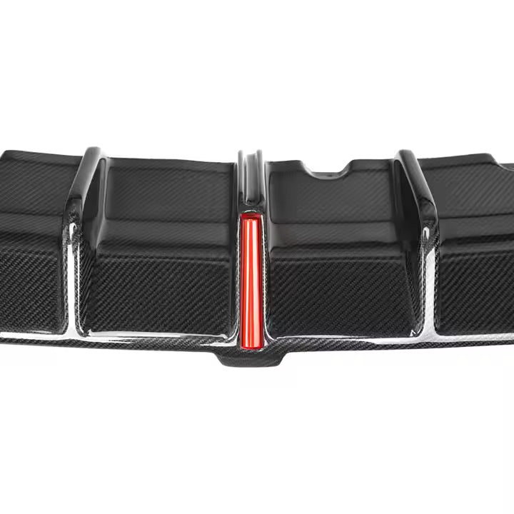 KB Style LED Carbon Fiber Diffuser And Splitters - G20 3 Series Pre-LCI - Euro Auto Design