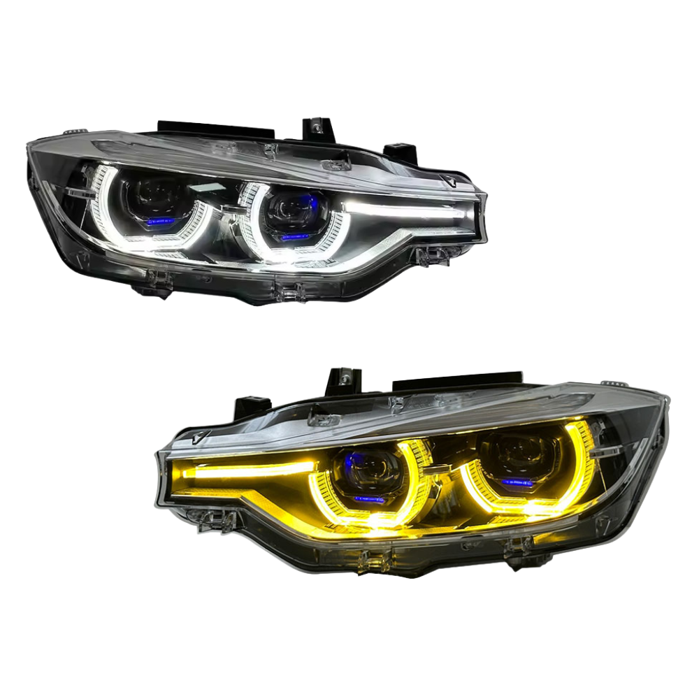 Switchback Dual-Color LCI Style LED Headlights V2 - BMW F30 3 Series