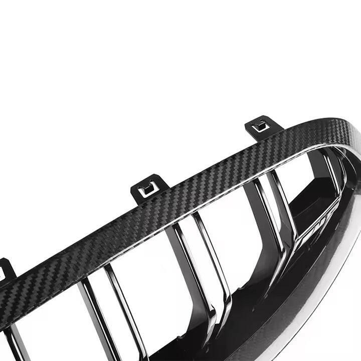 Carbon Fiber Double Slat Front Grill - F91/F92/F93 M8.