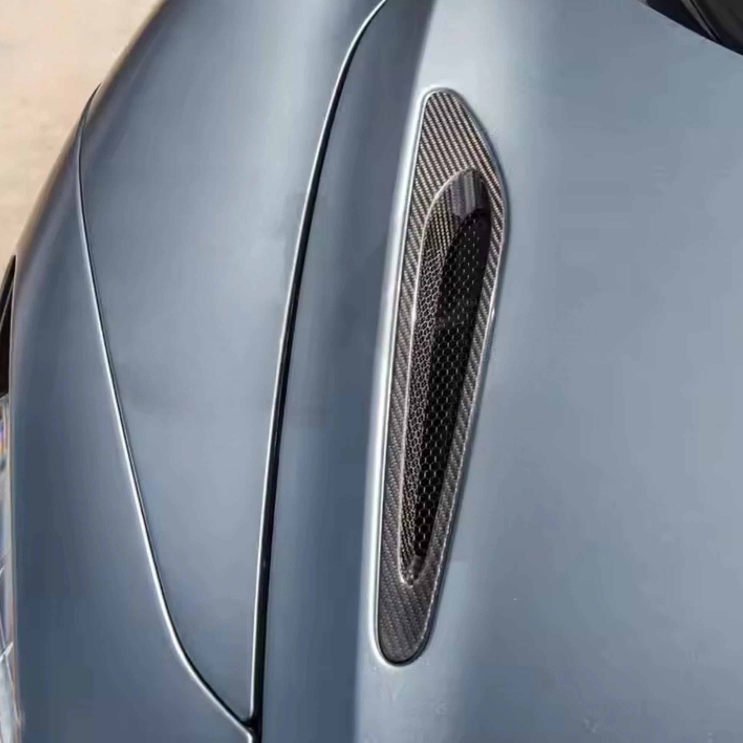 Carbon Fiber Hood Vent Trim - McLaren 720s.