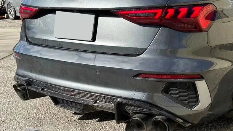 Euro Auto Style V1 Carbon Fiber Diffuser - Audi S3 | A3 S-Line 8Y.