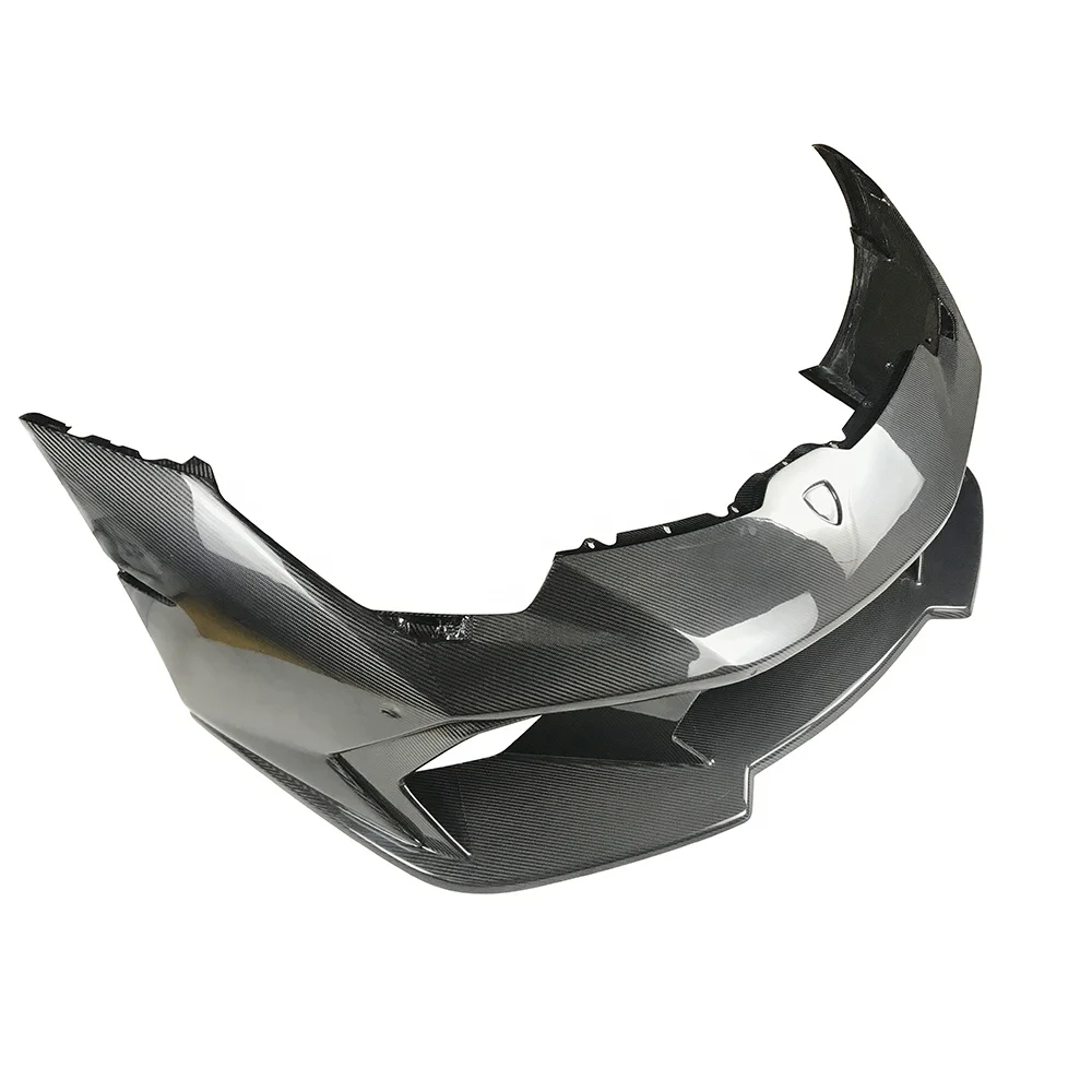 V Style Carbon Fiber Front Bumper Replacement - Lamborghini Huracan LP580 / LP610 / EVO / Tecnica