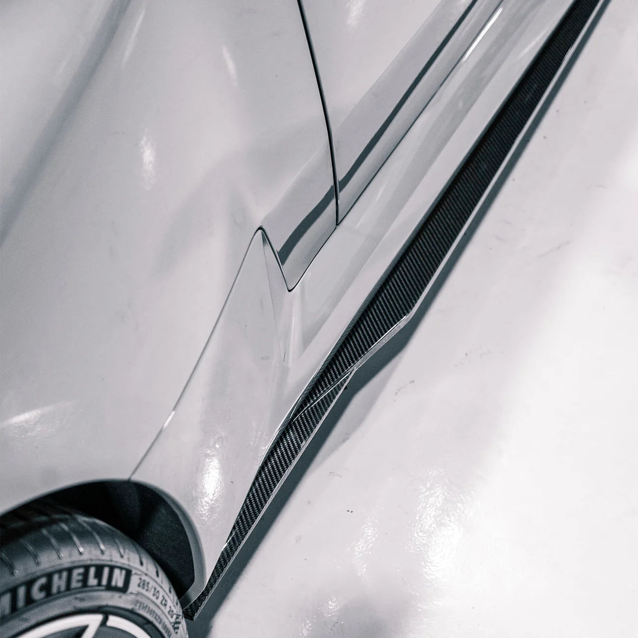 MHC Style Carbon Fiber Side Skirts - G87 M2.