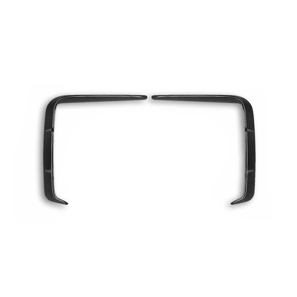 SQ Style Carbon Fiber Front Bumper Canards - BMW G22/G23 4 Series.