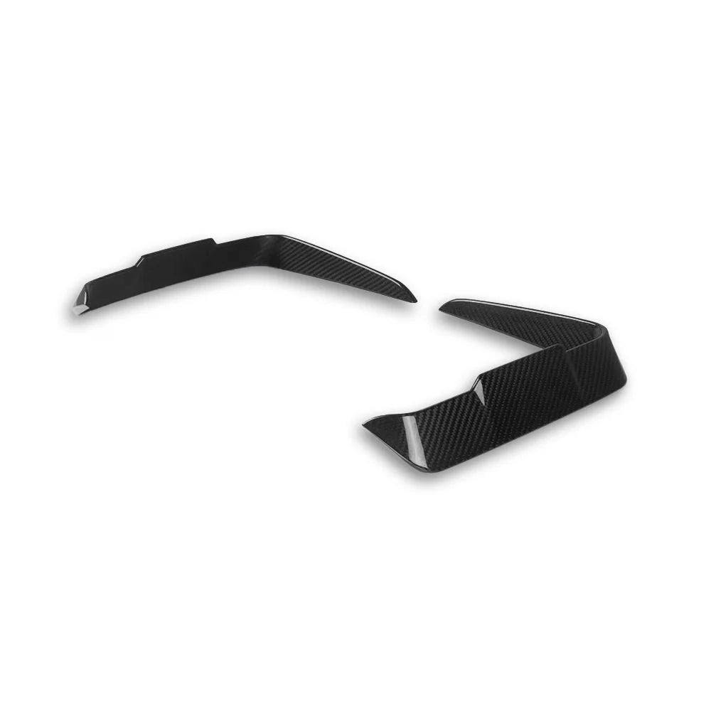 SQ Style Carbon Fiber Front Bumper Canards - BMW G22/G23 4 Series.