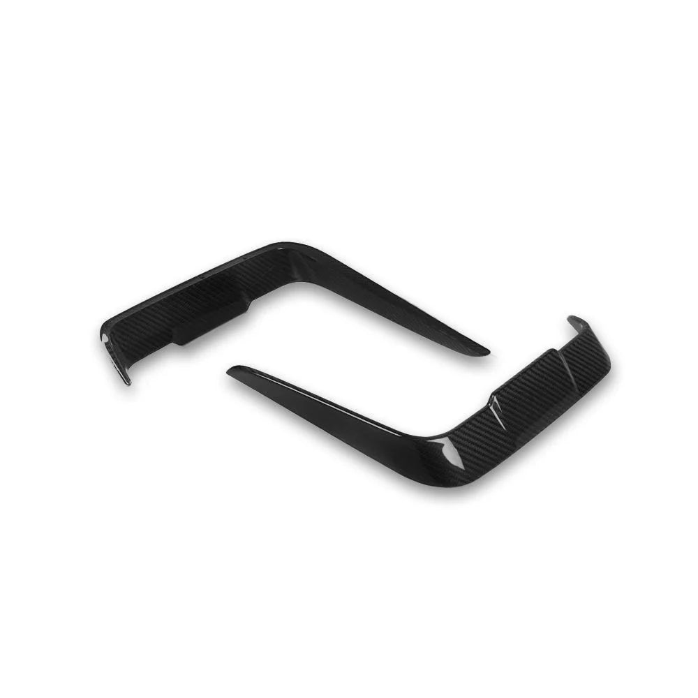 SQ Style Carbon Fiber Front Bumper Canards - BMW G22/G23 4 Series.