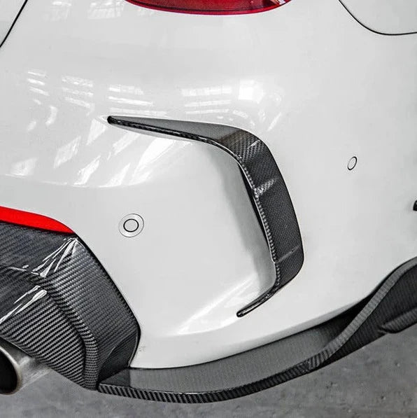SQ Style Carbon Fiber Rear Bumper Splitters - G22/G23 4 Series.