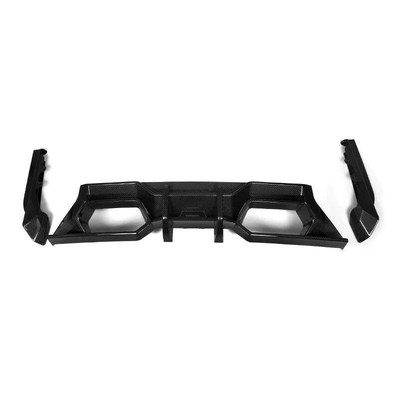 SQ Style 2 In 1 Carbon Fiber Diffuser And Splitters - G87 M2.
