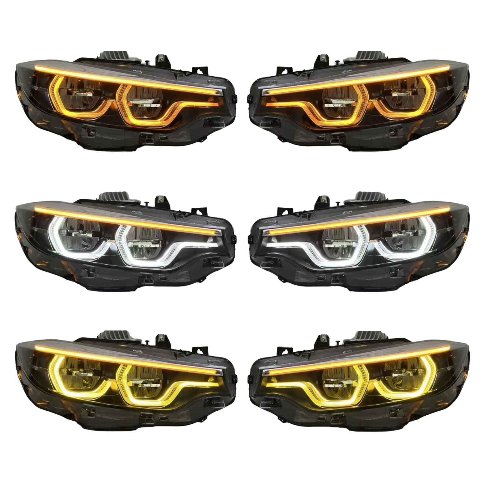Tricolor LCI Style LED Headlights - BMW F80 M3, F82/F83 M4 & F32/F33/F36 4 SERIES