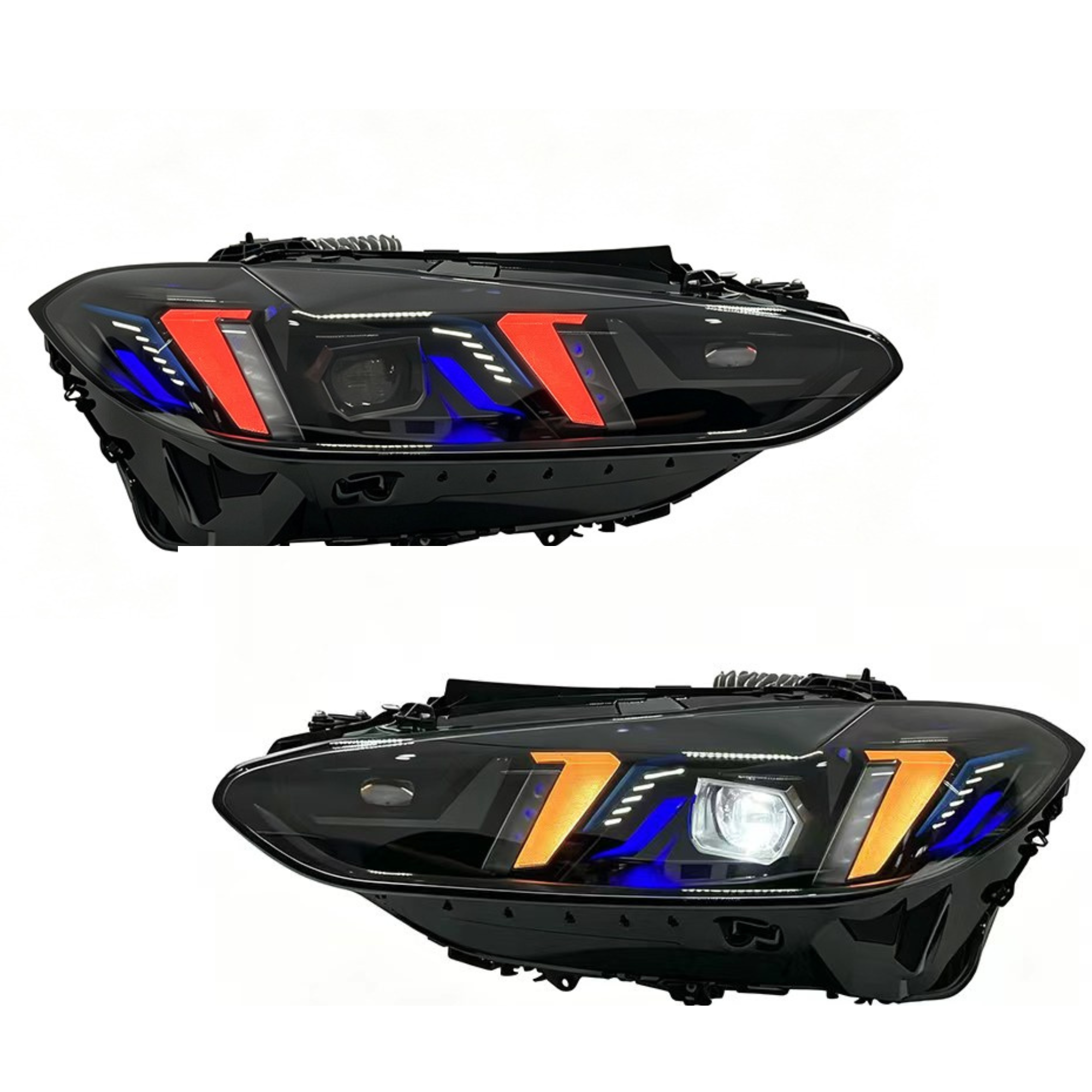 Multi-Color RGB Snake Eyes Style LED Headlights - BMW G8X M3/M4 | G22 4 Series