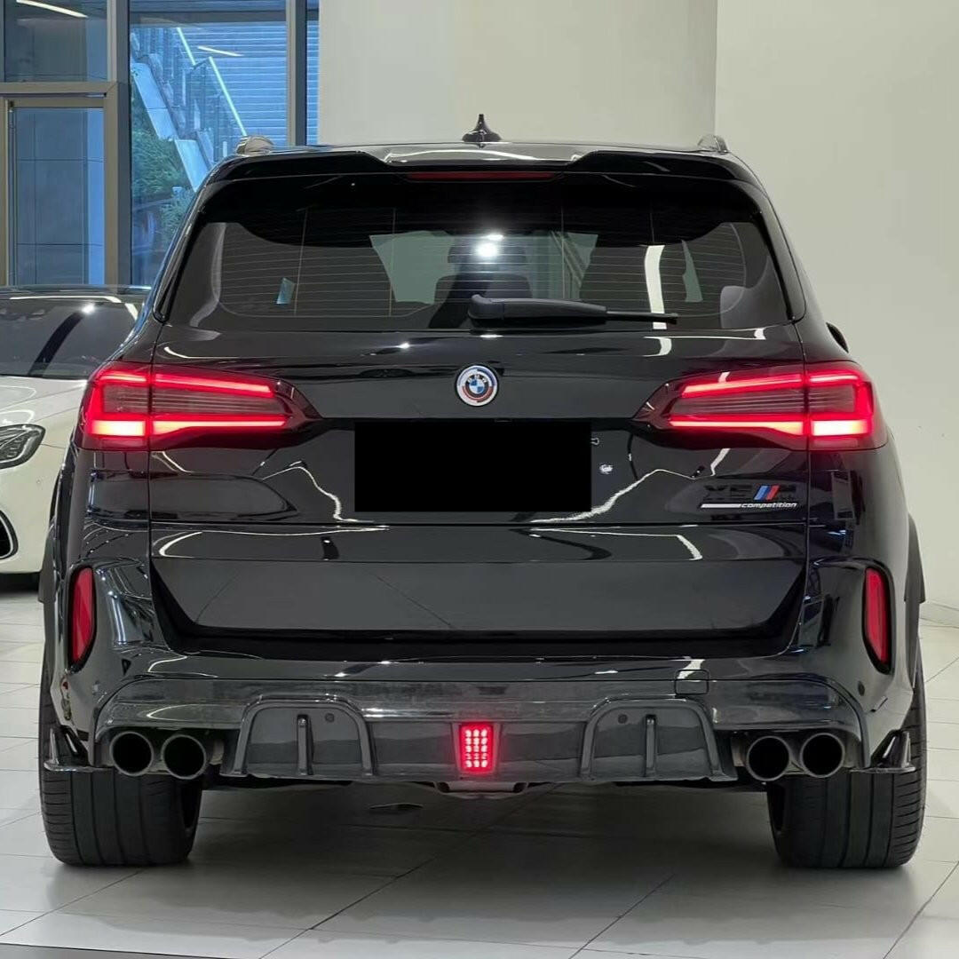 MT LED Style Carbon Fiber Rear Diffuser - F95 X5M (Pre-LCI).