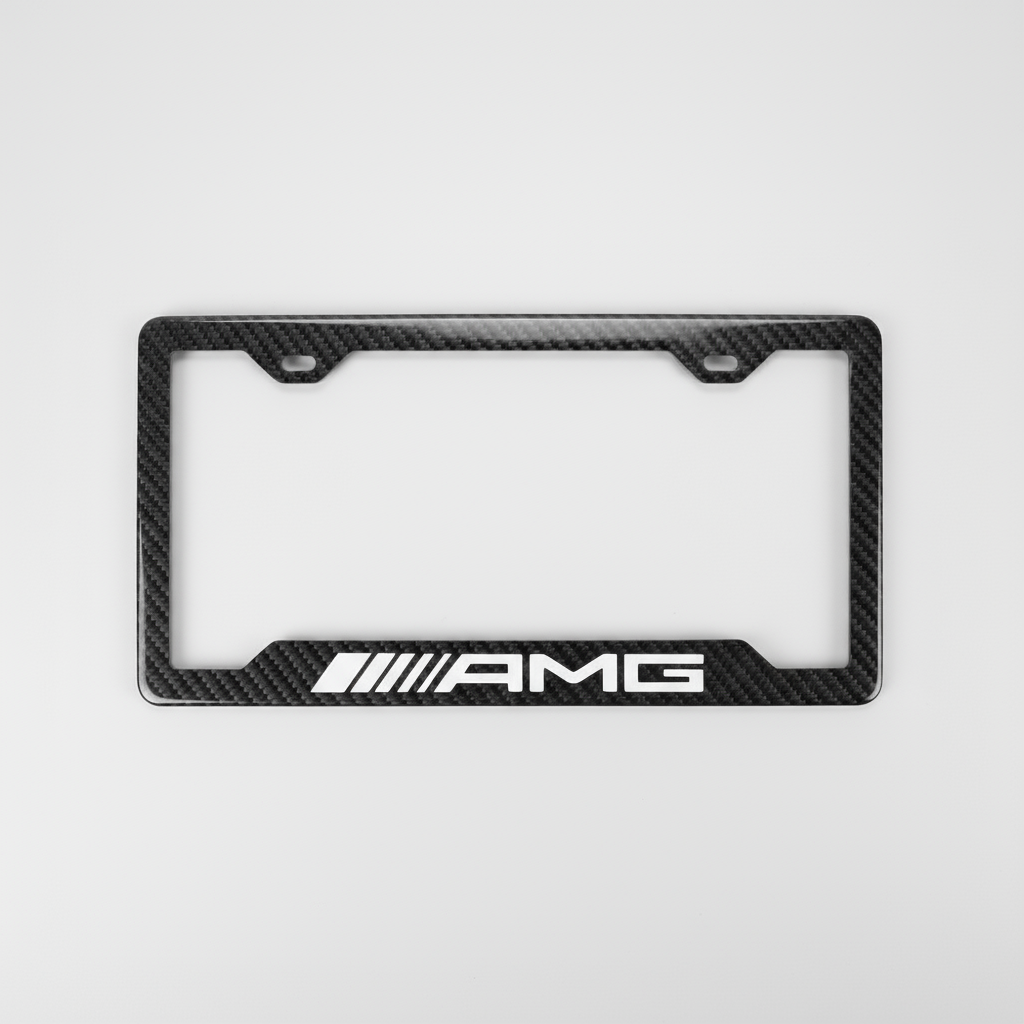 AMG Carbon Fiber License Plate Frame