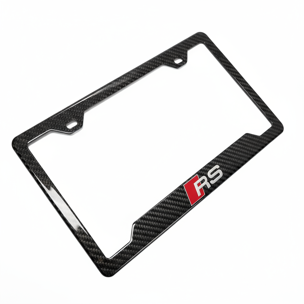 Audi RS Carbon Fiber License Plate Frame
