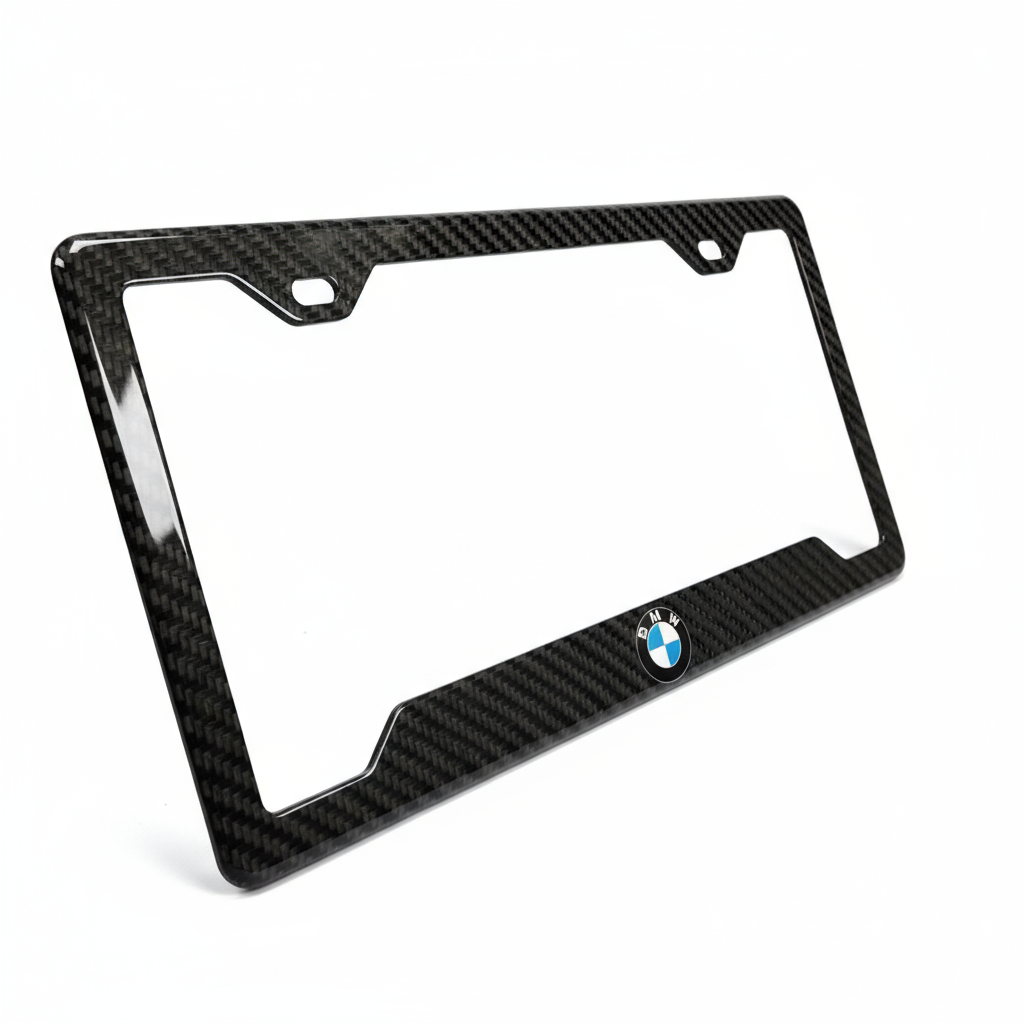 BMW Classic Carbon Fiber License Frame