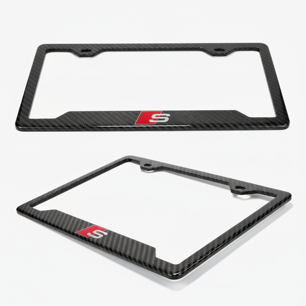 Audi S Carbon Fiber License Plate Frame