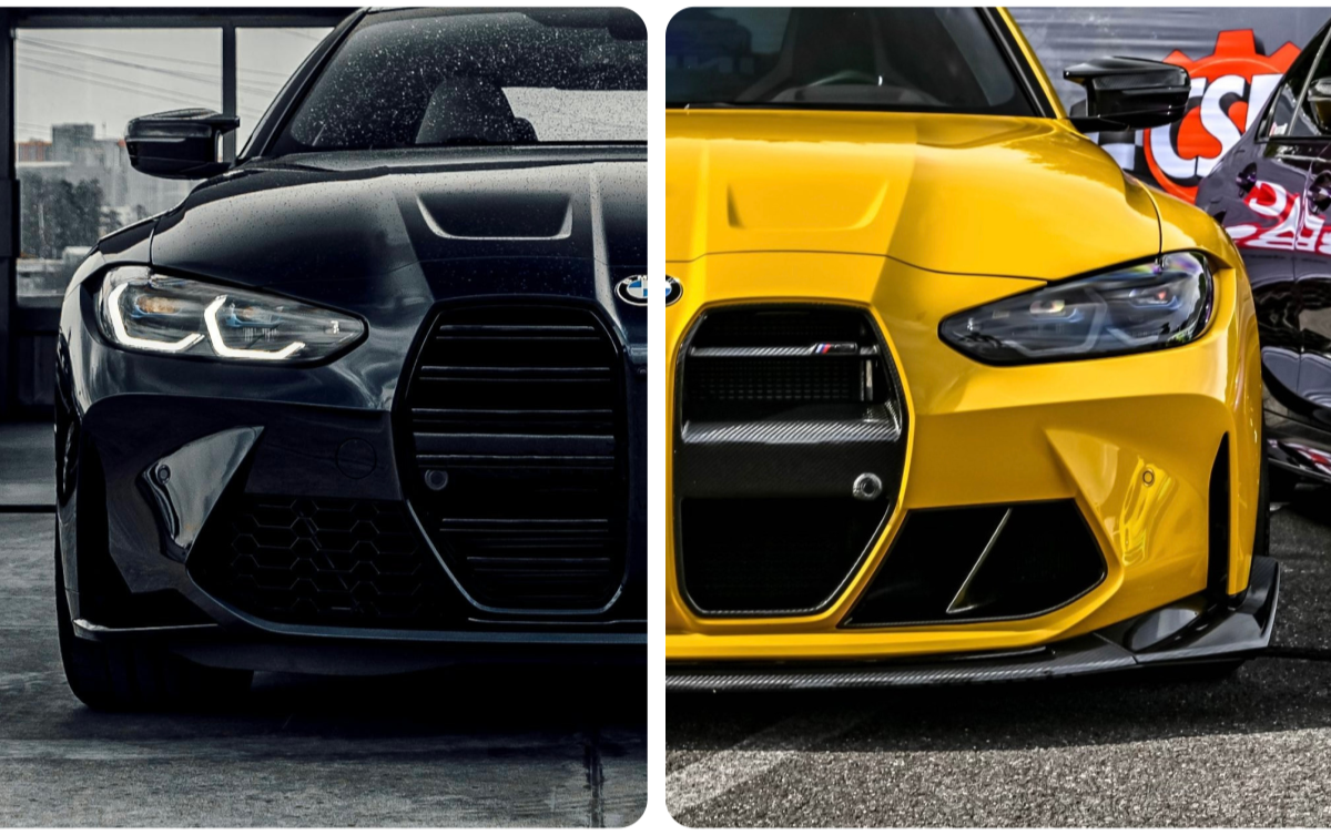 Showcasing before and after of a BMW G80 M3 results with Euro Auto Design